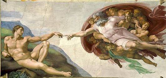 Creation of man, Michelangelo, Sistine Chapel