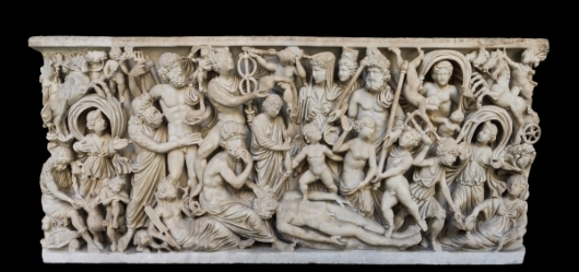 The creation of man by Prometheus on a Roman sarcophagus